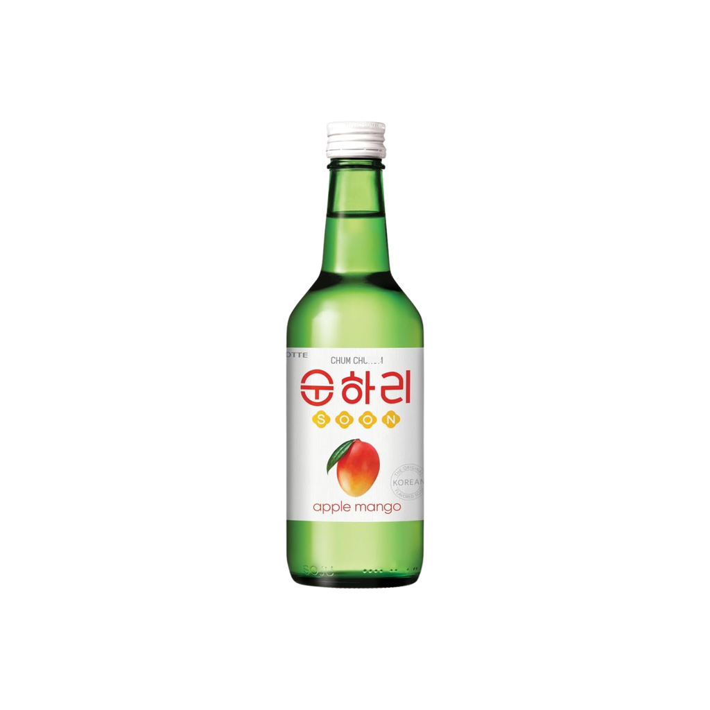 SOJU (12%) MANGO MANZANA *LOTTE* 乐天芒果苹果味烧酒 350ml/20