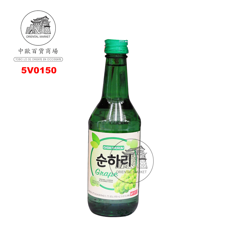 VINO DE ARROZ SOJU UVA (12%) *LOTTE* 韩国烧酒葡萄味 350ml/20