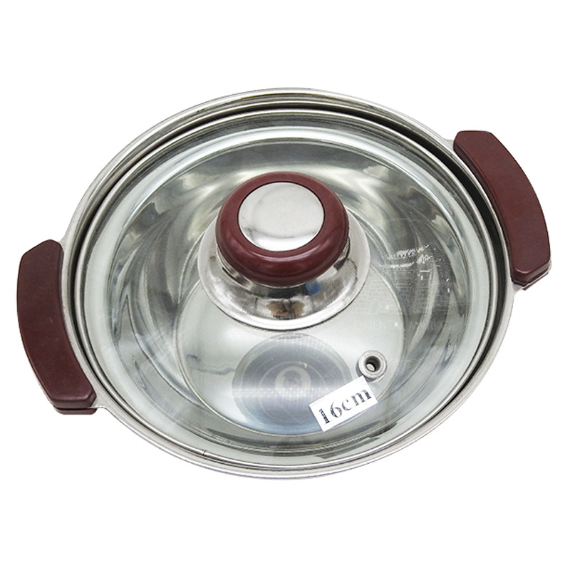 [900273/5C0172] CAZUELA CON TAPA CRISTAL  钢煲仔带玻璃盖 24u