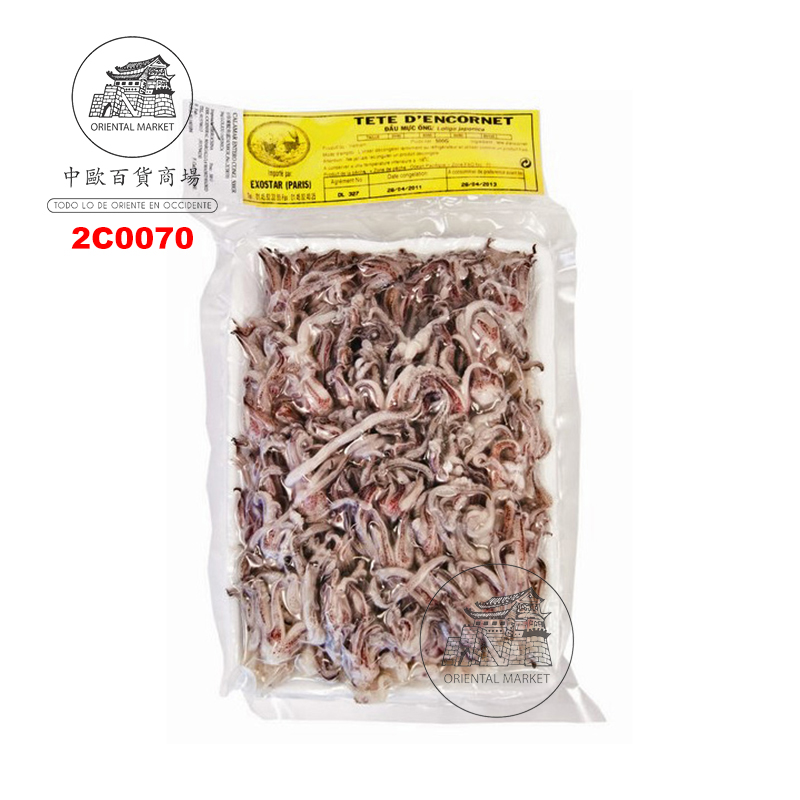 [200370/2C0070] CALAMAR ENTERO *EXOSTAR* 亿商冻鱿鱼头 500g/24