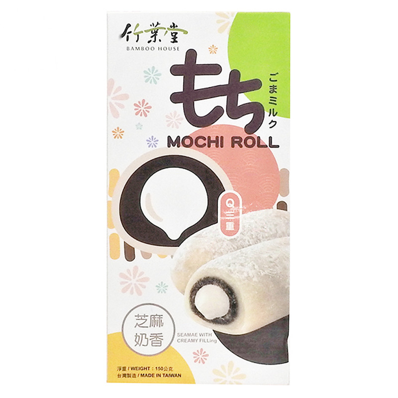 [502238/5P0566] MOCHI LECHE SESAMO *BAMBOO HOUSE* 竹叶堂芝麻牛奶麻糬 150g/24