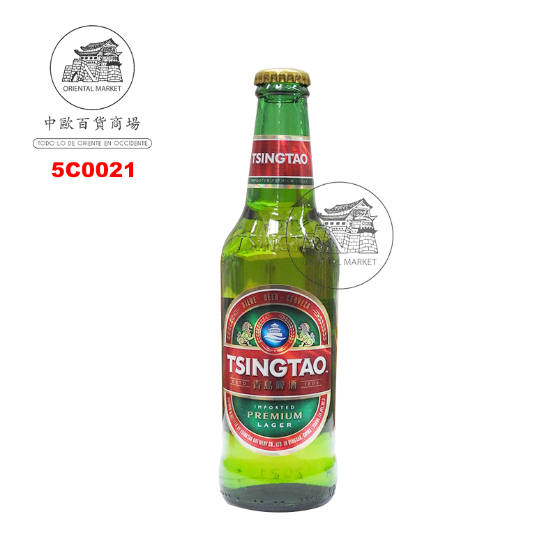 CERVEZA (4,7%) *TSINGTAO* 青岛啤酒 330ml/24