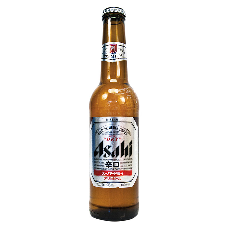 [501857/5C0031] CERVEZA (5,2%) JAPONESA *ASAHI* 朝日辛口啤酒 330ml/24