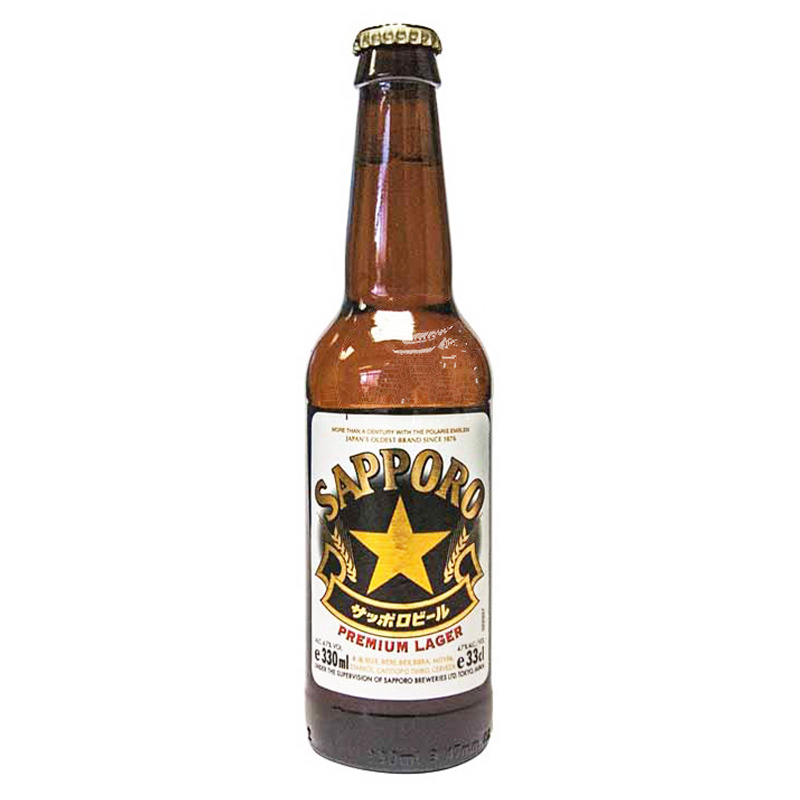 CERVEZA (4,7%) JAPONESA *SAPPORO* 三宝乐啤酒 330ml/24