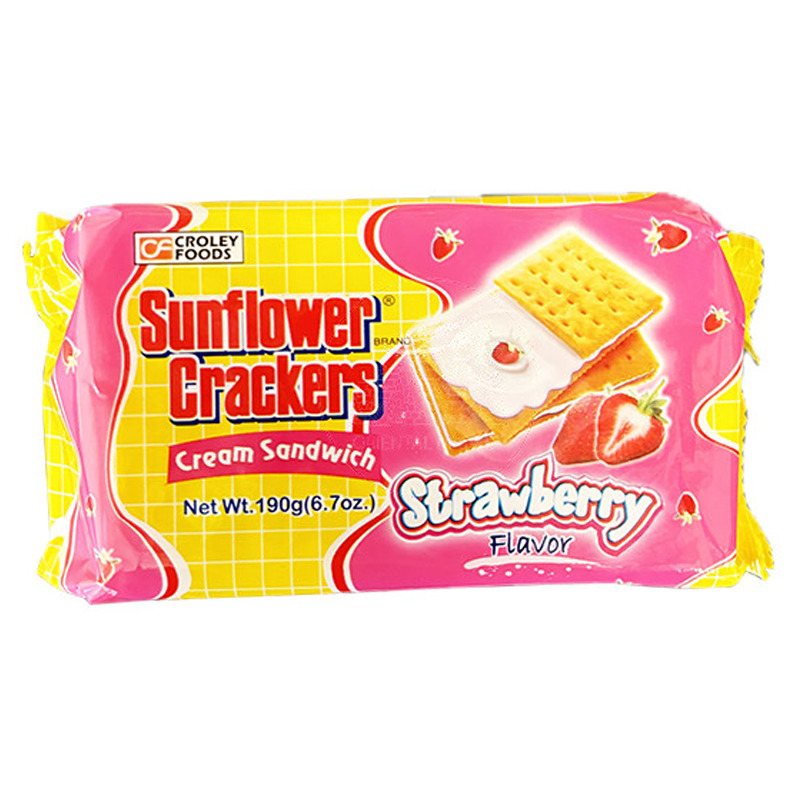 [502117/5G0050] GALLETA SABOR FRESA *SUNFLOWER* 菲草莓饼干 190g/42
