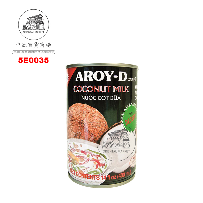 [502192/5E0035] LECHE COCO POSTRE *AROY-D* 甜椰奶 400ml/24