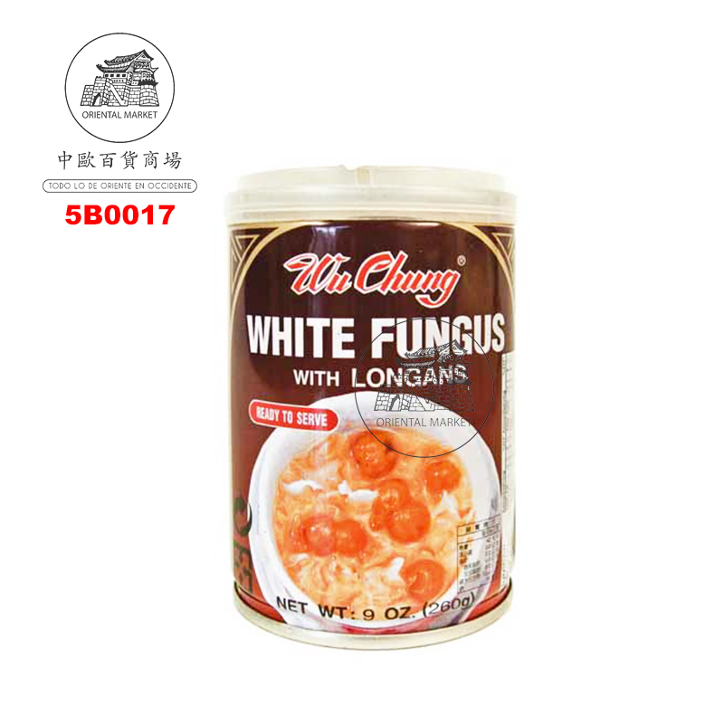 SOPA LONGAN TREMELLA *WU CHUNG* 伍中桂圆银耳 260g/24