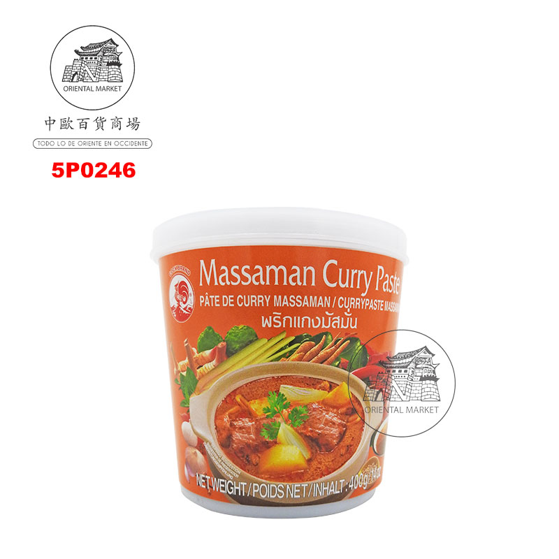 [501406/5P0246] PASTA CURRY MASSAMAN *COCK* 鸡标玛沙曼咖哩酱 400g/24