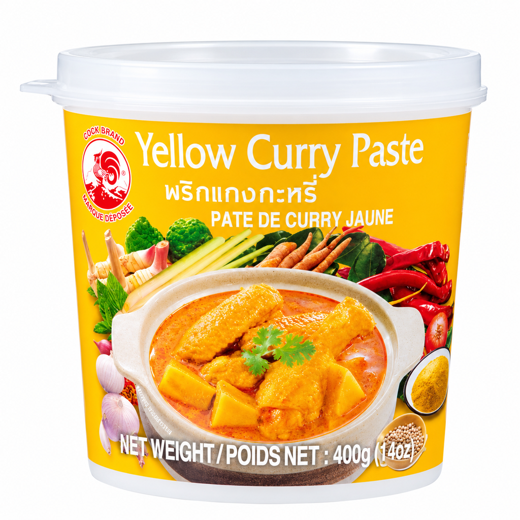 [501403/5P0106] PASTA CURRY AMARILLA *COCK* 鸡标黄咖喱酱 400g/24