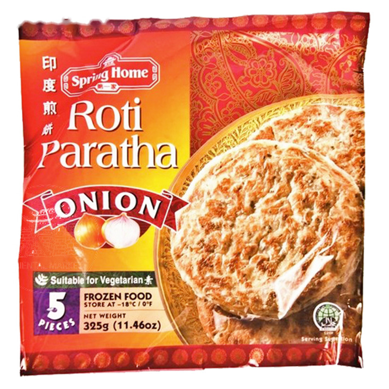 [200393/2P0100] TORTA PARATHA CEBOLLA CONGELADA *SPRING HOME* 第一家冻洋葱印度煎饼 325g/24