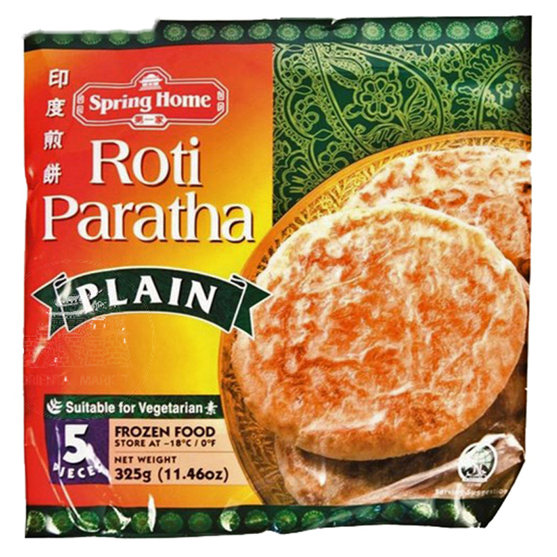 [200394/2P0101] TORTA PARATHA ORIGINAL CONGELADA *SPRING HOME* 第一家冻原味印度煎饼 325g/24