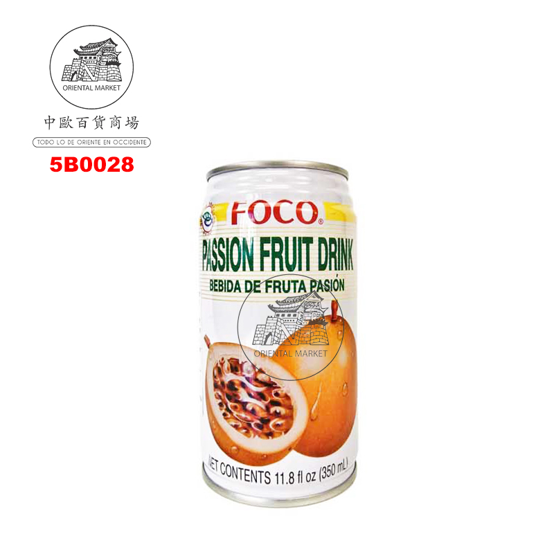 BEBIDA MARACUYA *FOCO* 福口百香果汁 350ml/24
