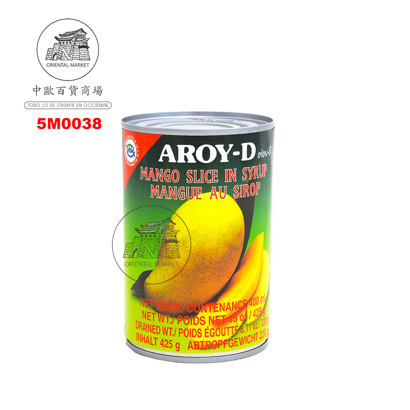 [501408/5M0038] MANGO ALMIBAR *AROY-D* 糖水芒果 425g/24