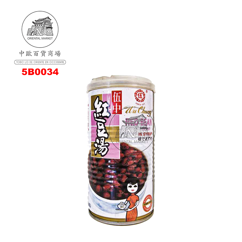 BEBIDA SOJA ROJA *WU CHUN* 伍中红豆汤 350g/24