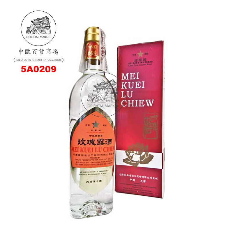 AGUARDIENTE (54%) MEIKUEILU *JINXING* 金星玫瑰露酒 500ml/24