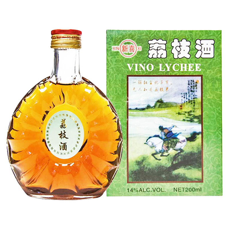 [502937/5V0080] VINO LICHIS (14%) *XIN XI* 新喜礼盒荔枝酒 200ml/24