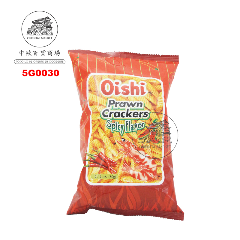 CHIPS GAMBA (PICANTE) *OISHI* 上好佳(辣)虾条 60g/50