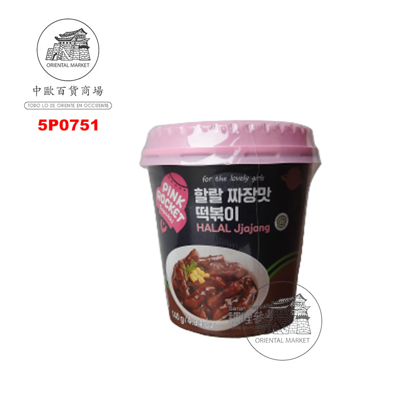 PASTA ARROZ TOPPOKI JAJJANG *PINK ROCKET* 韩式炸酱炒年糕 120g/30