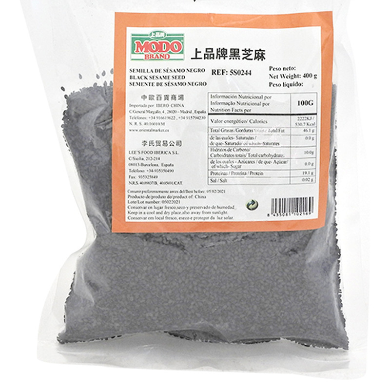 [502700/5S0244] SESAMO NEGRO *MODO* 上品纯黑芝麻 400g/30