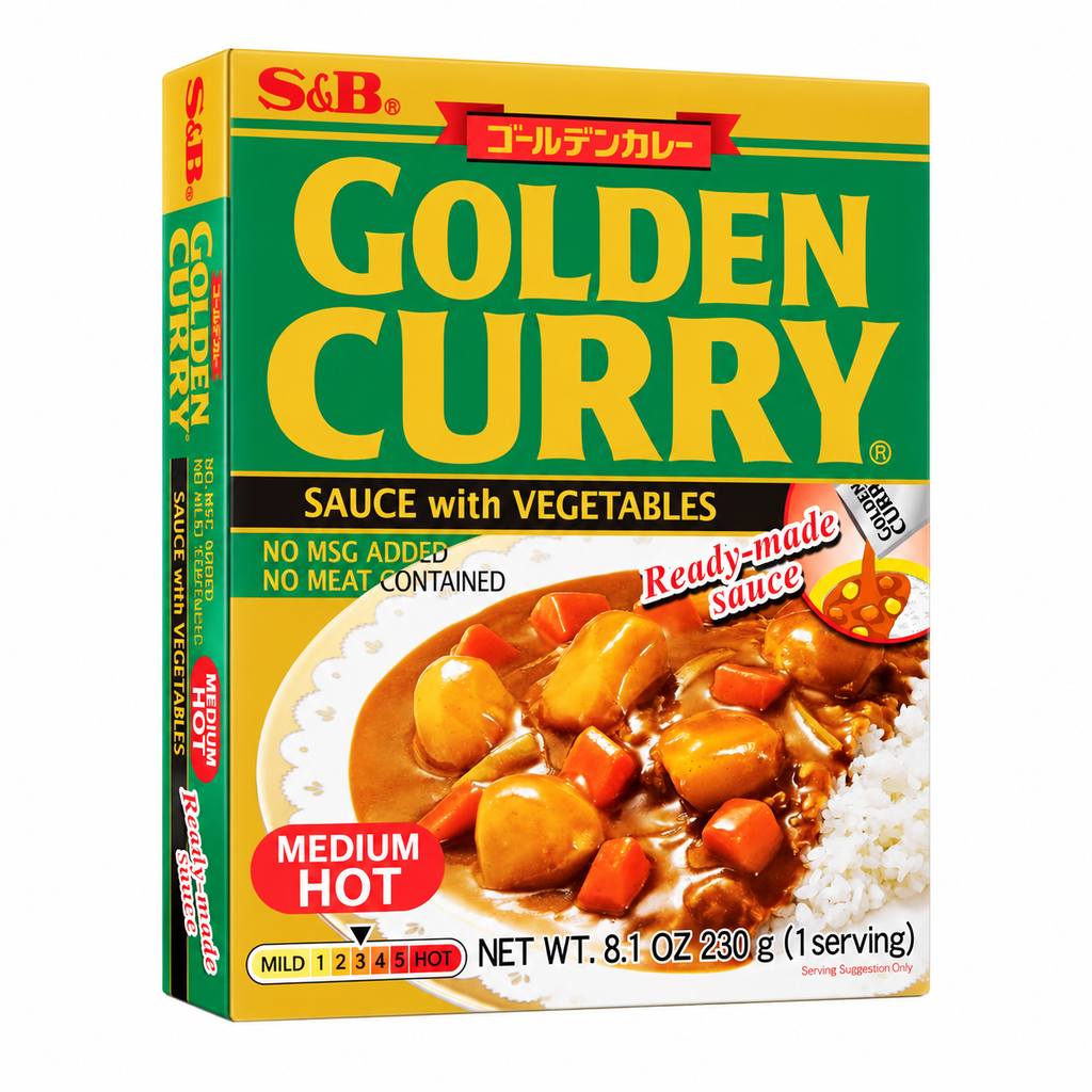 SAZONADOR CURRY MEDIO PICCANTE *S&B * 中辣咖哩酱 230g/30