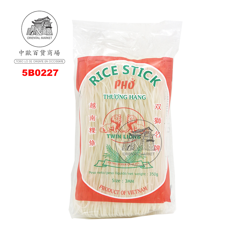 BARRITA ARROZ M (3mm) *TWIN LION* 双狮粿条 350g/30