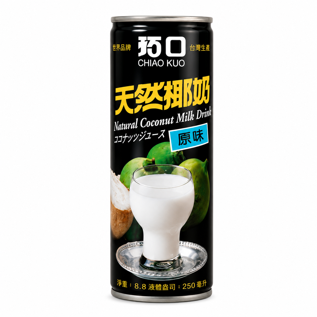 BEBIDA COCO *CHIAO KUO* 巧口天然椰子奶 250ml/30
