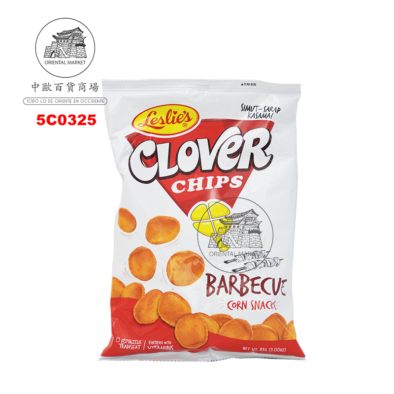 CHIPS BBQ *CLOVER* 菲烧烤味薯片 85g/35
