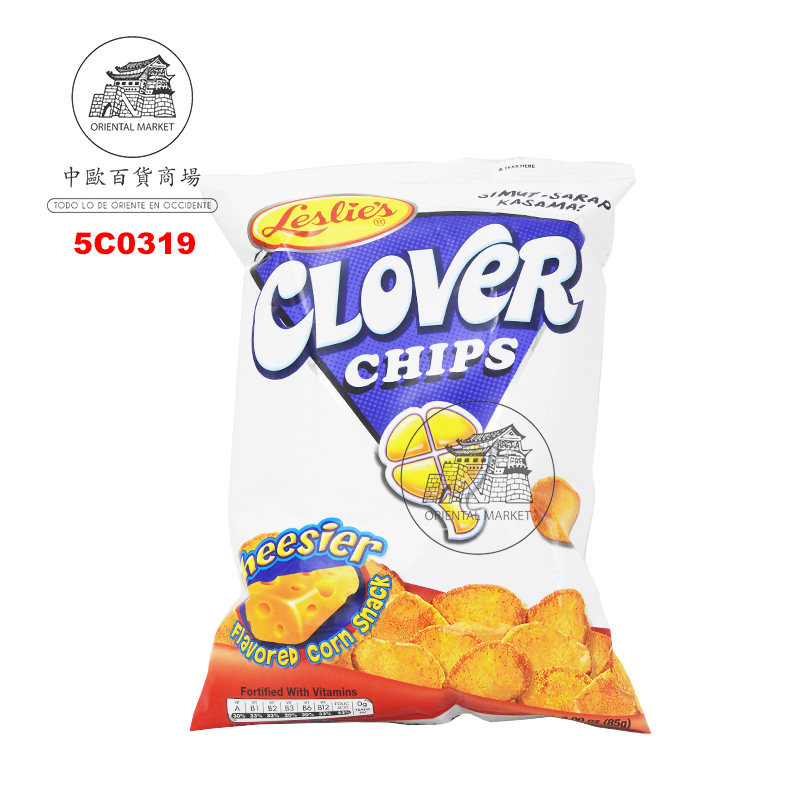 CHIPS CHEESIER *CLOVER* 菲烤薯片 85g/35