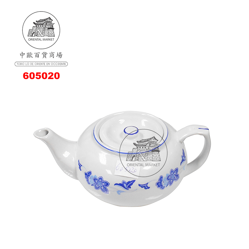 TETERA PORCELANA  瓷蓝荷彩大茶壶人份