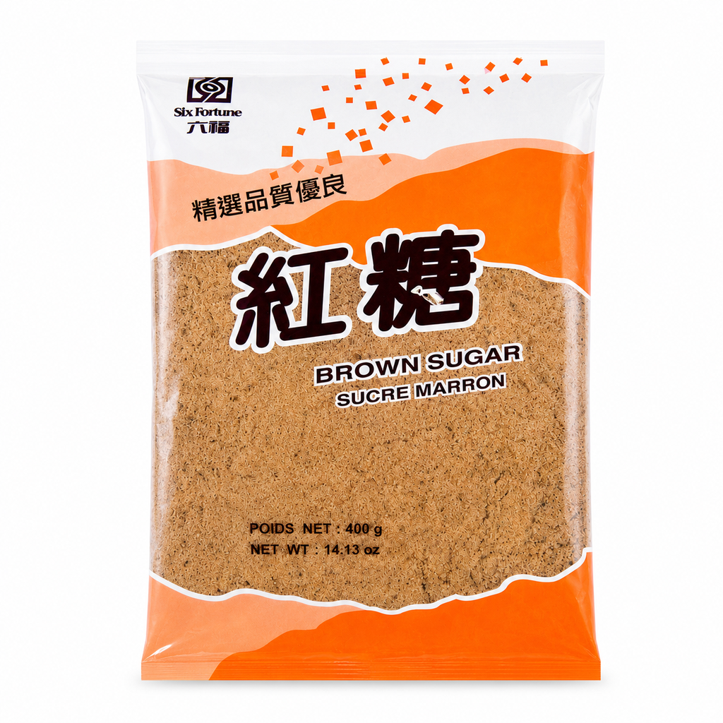 AZÚCAR MORENO *SIX FORTUNE* 六福红糖 400g/40