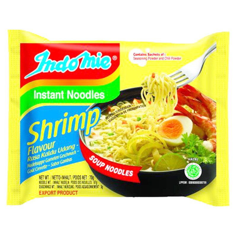 FIDEO GAMBAS *INDOMIE* 虾仁味营多面 70g/40