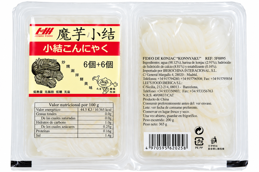 FIDEO KONNIYAKU NUDOS  魔芋小结 200g/40