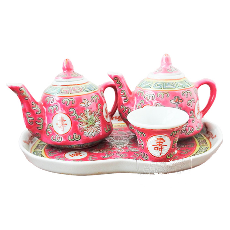 [900227/590090] JUEGO TETERA CON COPAS   洪万寿小六头茶具 48