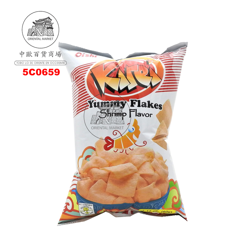[501894/5C0659] CHIPS GAMBAS KIREI *OISHI* 上好佳鲜虾片 60g/30
