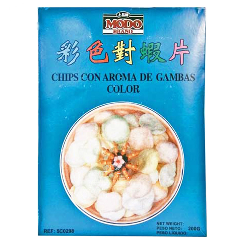 [501890/5C0298] CHIPS GAMBA COLOR *MODO* 上品彩色虾片 200g/60