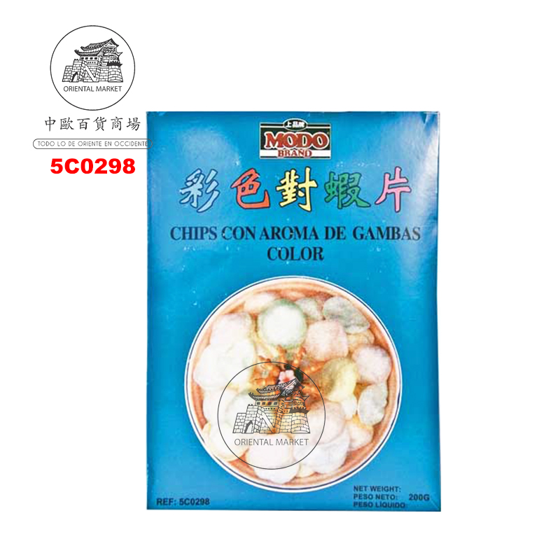 [501890/5C0298] CHIPS GAMBA COLOR *MODO* 上品彩色虾片 200g/60