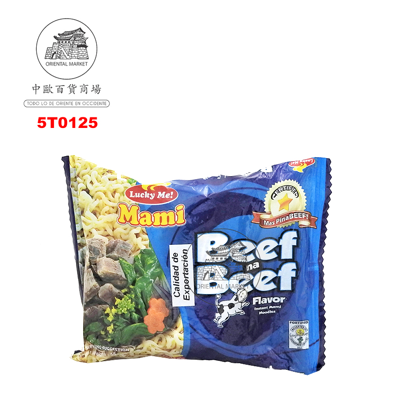 FIDEO INSTANTANEO TERNERA *LUCKY ME * 牛肉味袋面 55g/72