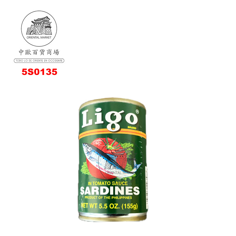 SARDINA TOMATE(VERDE) *LIGO* 菲番茄砂丁鱼 155g/100