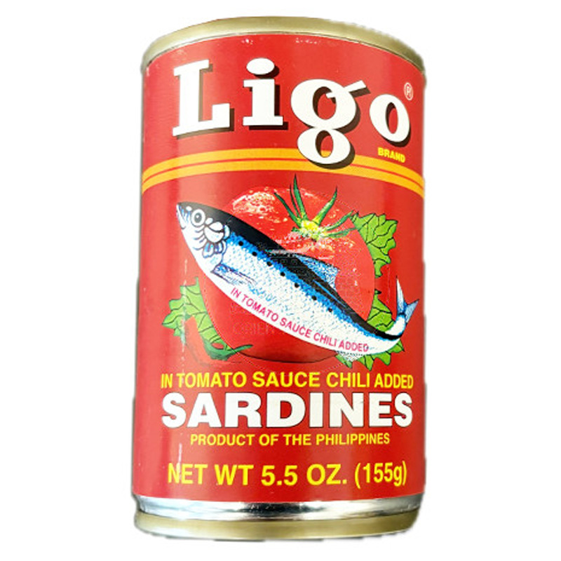 [502678/5S0134] SARDINA TOMATE PICANTE  (ROJO)*LIGO* 菲辣番茄砂丁鱼 155g/100