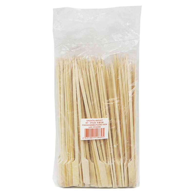 [900475/5P0254] PINCHO BAMBU PLANO 平面竹串 18cm/100u/100