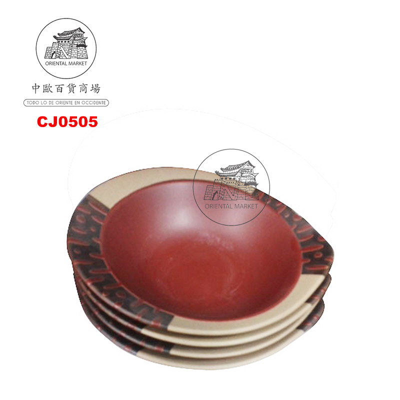 CUENCO LLANO ROJO  5吋赤色浅碗 /180