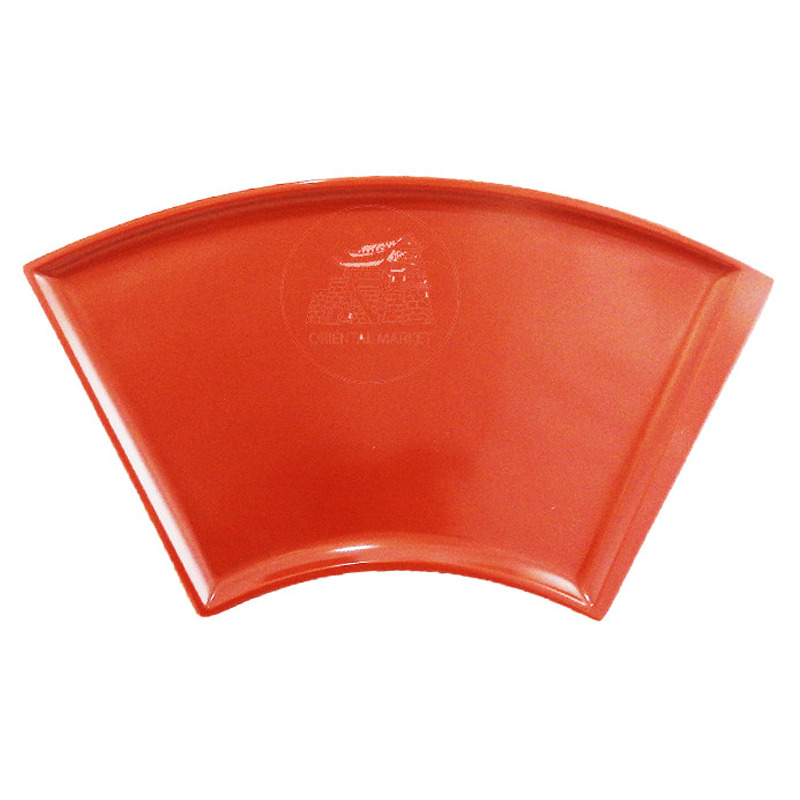 [900710/310111] PLATO ABANICO *塑红黑11* 扇形盘 8u/8 (283X166MM)