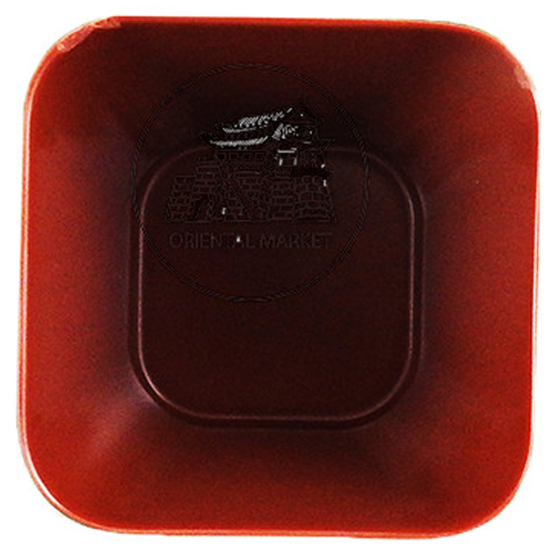[900713/310359] CUENCO CUADRADO *SQ603* 塑紅黑方碗  3.5cm/144
