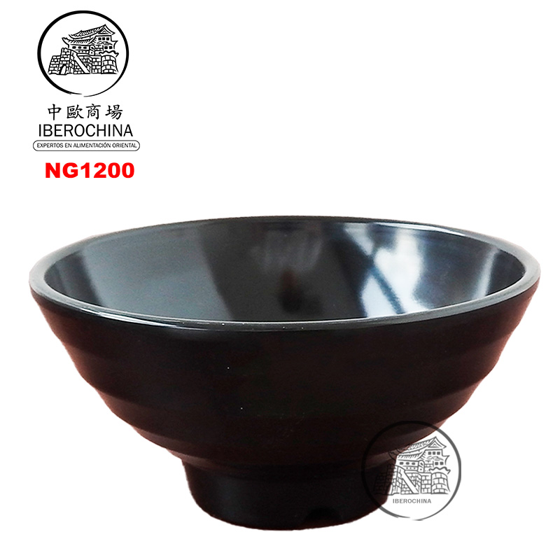 CUENCO NEGRO *PA1200* 塑黑色饭碗 /192