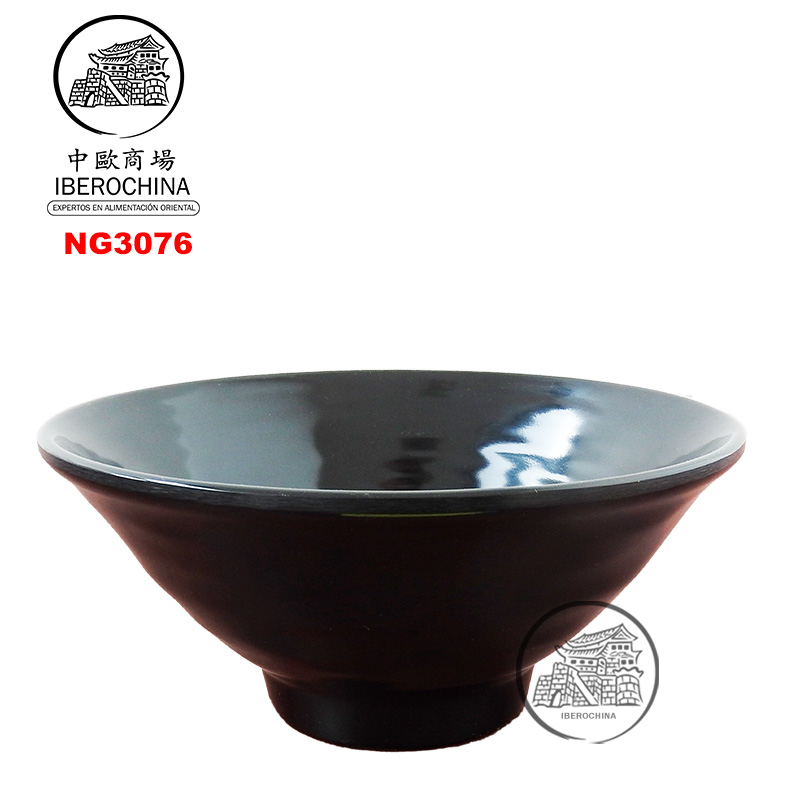 CUENCO PARA TALLARINES *3076* 塑黑色拉面碗 /24