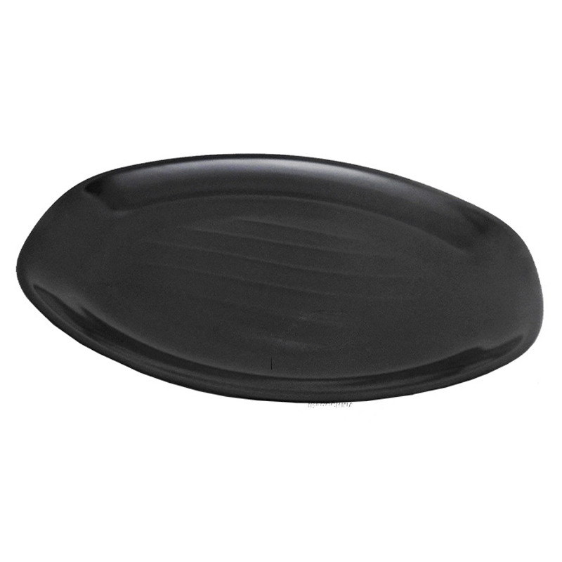 [900885/NG60229] PLATO RECTA *6022-9* 塑黑色大長判皿  23X18cm/96