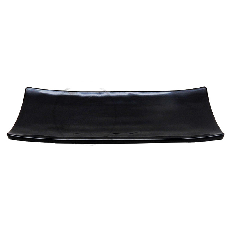 [900892/NG8022] PLATO RECTA *8022* 塑黑色四角烧物皿 21cm x 8cm/96