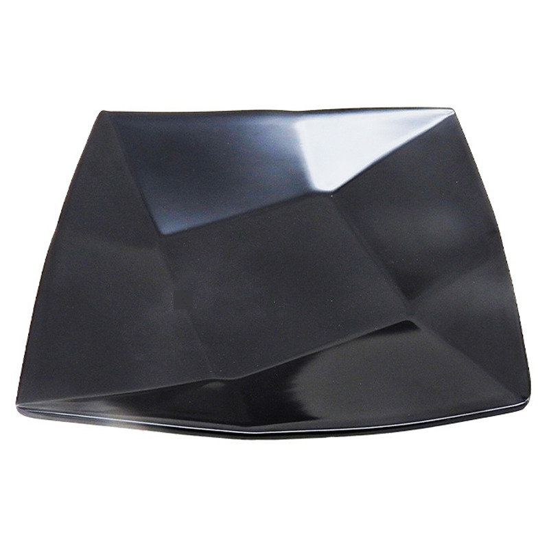 [900900/NG8031] PLATO RECTA *8031* 塑黑色井中皿 20/72