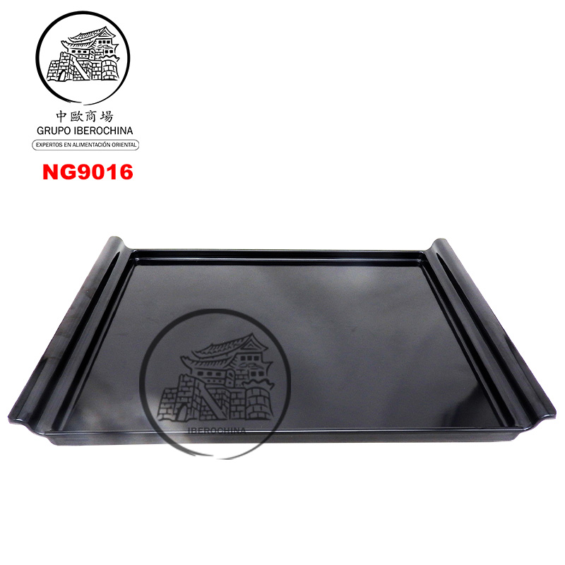 FUENTE RECTA *9016* 塑黑色托盤 38X27cm/24