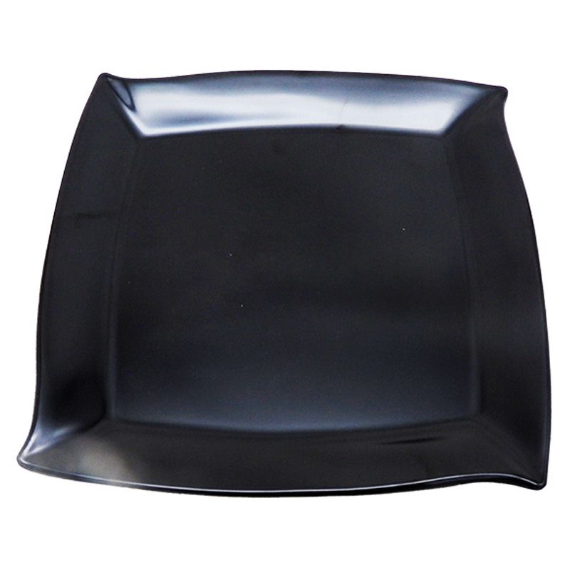 [900865/NG0020] PLATO CUADRADO NEGRO *20* 塑黑色四角皿  48